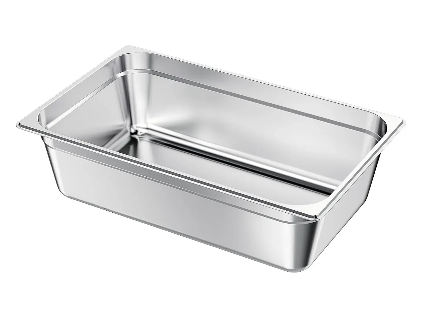 Contenedor Gastronorm SucceBuy 20,5 L, Recipiente de Restauración de Acero Inoxidable, Contenedor Inox Alimentario Profundidad 14,6 cm, Antiadherente y Antioxido