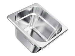 Contenedor Gastronorm SucceBuy GN 1/6, Recipiente de Restauración de Acero Inoxidable 6PCs 1,7 L, Contenedor Inox Alimentario Profundidad 10 cm, Antiadherente