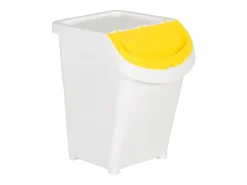 Contenedores apilables con tapa 3 piezas PP 120 litros blanco 02_0006049
