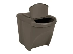 Contenedores de basura apilables 3 uds. 75 L polipropileno gris 02_0043894