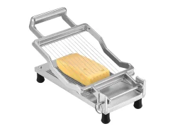 Cortadora SucceBuy de Queso 1cm y 2 cm, Hilo, Queso, Cocina,0 V,Aleación de Aluminio, Plata