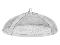 Cubierta SucceBuy de Protección de 69cm para Hogar de Leña, Cubierta en Acero Inoxidable, Cubierta de Hogar al Aire Libre con Pantalla Superior de Apertura Fácil