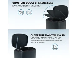 Cubo de basura de cocina de pedal 50L ADMIRAL