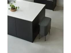 Cubo de basura de reciclaje Bo Touch Bin Negro Mate 34L - Brabantia 316203