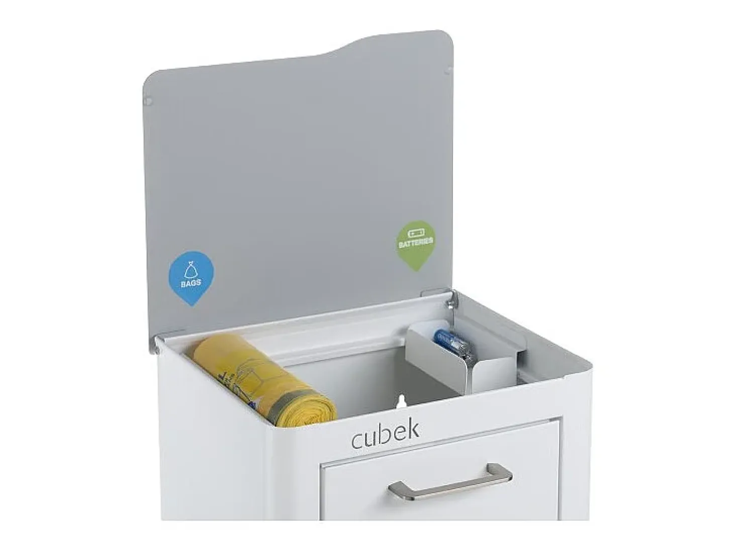 Cubo de basura para la cocina - Cubo de reciclaje - 3 compartimentos de 20L - CUBEK