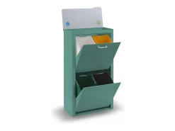 Cubo de basura para la cocina - Cubo de reciclaje - 4 compartimentos de 20L - CUBEK
