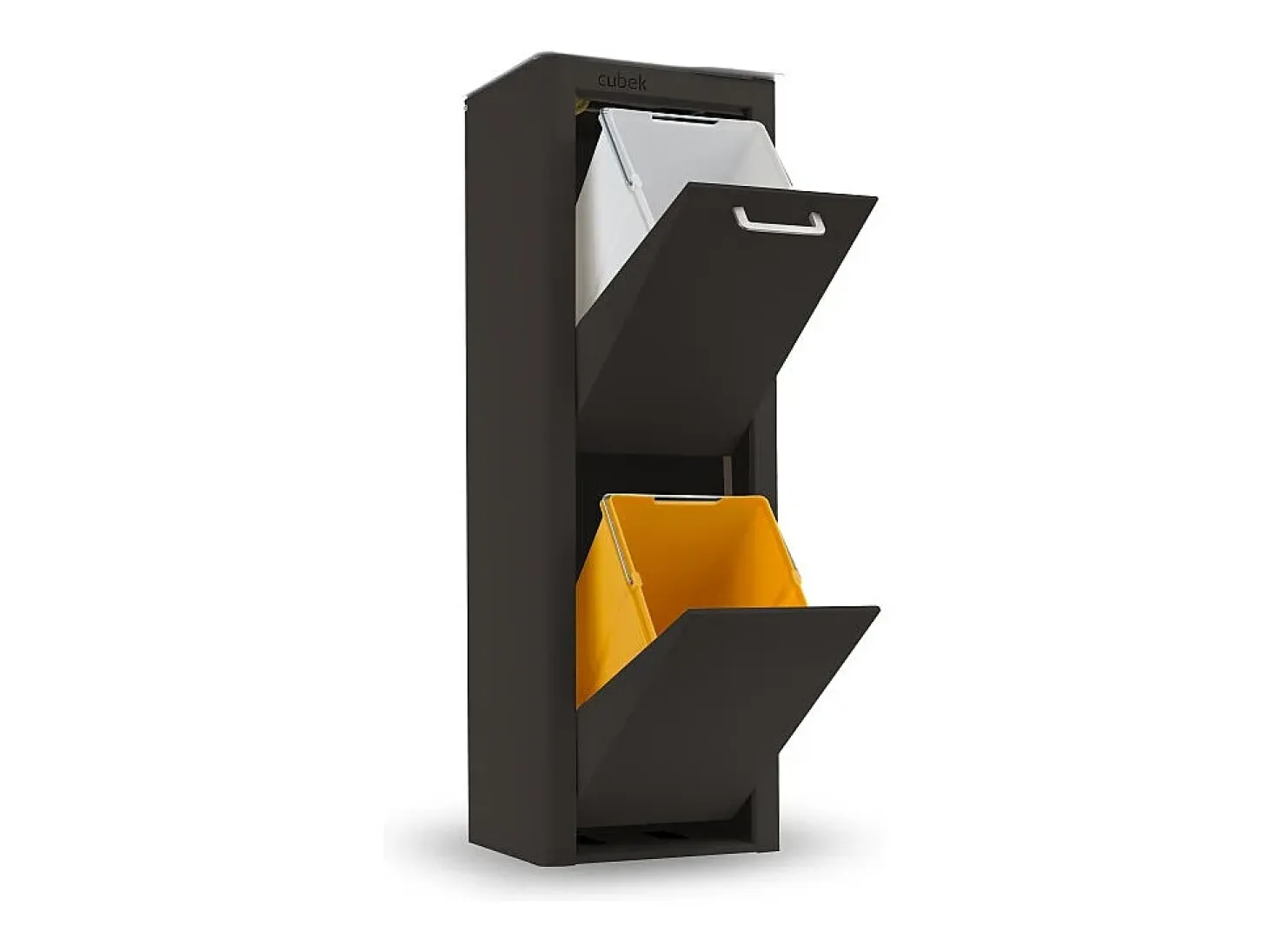 Cubo de basura para la cocina - Cubo de reciclaje - 2 compartimentos de 20L - CUBEK