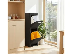 Cubo de basura para la cocina - Cubo de reciclaje - 2 compartimentos de 20L - CUBEK