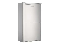 Cubo de basura para la cocina - Cubo de reciclaje - 4 compartimentos de 20L - acero Inoxidable - CUBEK