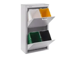 Cubo de basura para la cocina - Cubo de reciclaje - 4 compartimentos de 20L - CUBEK