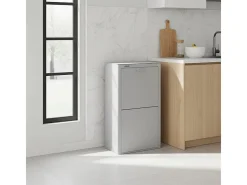 Cubo de basura para la cocina - Cubo de reciclaje - 4 compartimentos de 20L - CUBEK