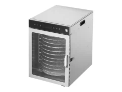 Deshidratador de Alimentos SucceBuy Deshidratador Rotatorio de Alimentos, 12 Bandejas, Acero Inoxidable, 800 W, para Deshidratar Fruta