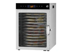 Deshidratador de Alimentos SucceBuy Deshidratador Rotatorio de Alimentos, 12 Bandejas, Acero Inoxidable, 800 W, para Deshidratar Fruta
