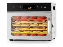 Deshidratador de Alimentos SucceBuy, 6 Bandejas de Acero Inoxidable, 1000W, para Deshidratación de Carne y Frutas