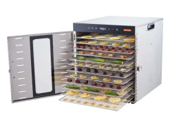 Deshidratador SucceBuy Deshidratador Alimentario con 10 Platos, Secador de Frutas Secas en Acero Inoxidable de 1000 W