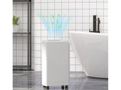 Deshumidificador eléctrico Fresh Homcom 12L 2 velocidades blanco 50,6x28x18 cm