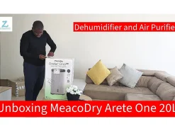 Deshumidificador y purificador de aire MeacoDry Arete® One 12L – Elimina la humedad y el moho, silencioso, de bajo consumo, con filtro HEPA y modo nocturno