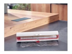 Dispensador cortador de película PERFECT CUT para rollos de 33 cm - Blanco
