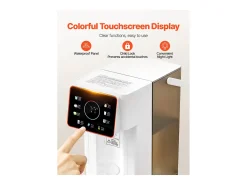 Dispensador de Agua SucceBuy Caliente Instantánea de Mostrador, Fuente de Agua Caliente con Depósito Extraíble de 3 L, 6 Temperaturas Ajustables y 8 Volúmenes