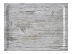 DON HIERRO - Carrito auxiliar plegable BAUHAUS con ruedas - Armazón metálico blanco, 2 niveles y 4 posiciones ajustables-Pino envejecido
