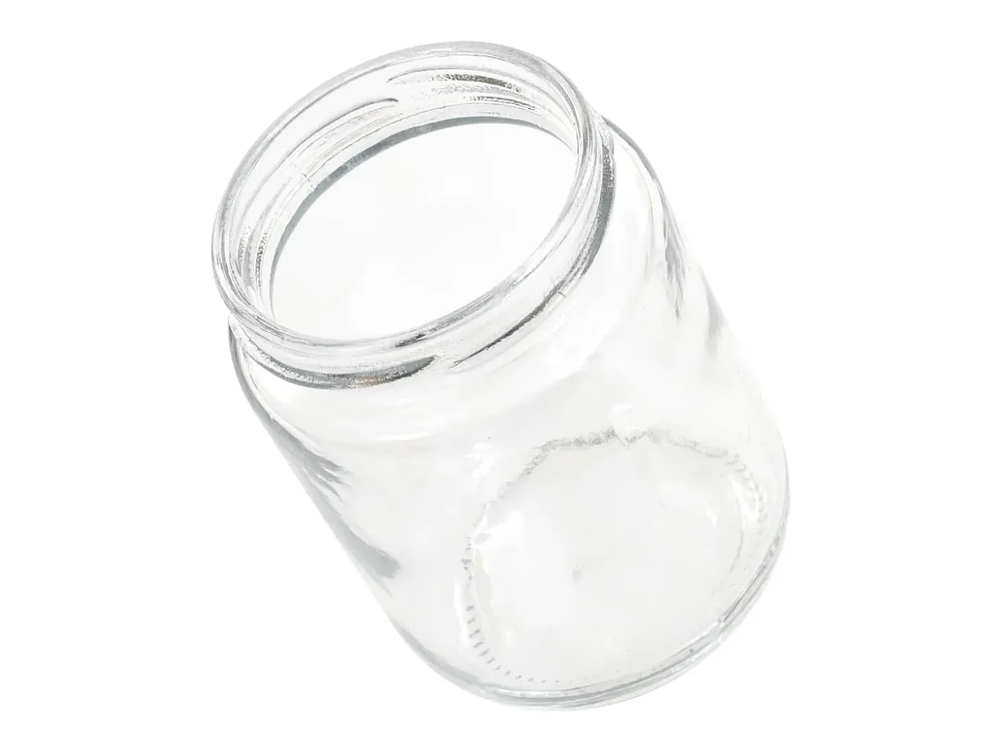 Drew Mason Tarros de mermelada de vidrio con tapa roja 96 unidades 230 ml