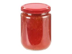 Drew Mason Tarros de mermelada de vidrio con tapa roja 48 unidades 230 ml