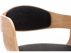 Dudeco Silla Berlim de Tela Roble y gris oscuro