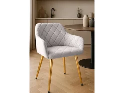Dudeco Silla Bilbau Gold Gris claro