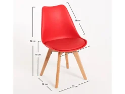 Dudeco Silla Skagen Basic Rojo