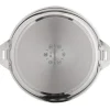 Eclipse - Set de 2 sartenes 24/28 cm inox, 1 mango desmontable, 1 pelador y 1 cuchillo
