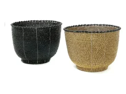 El Cuenco de Caramelos Beaded - Negro - M