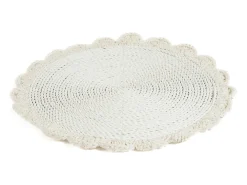 El Mantel Individual Macrame Marriage - Natural