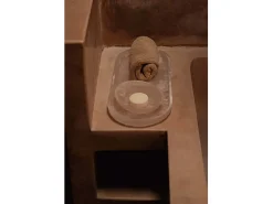 El Plato Ovalado De Resina - Rosa Blanco