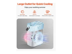 Enfriador de Aire Portátil, SucceBuy 4 en 1 Acondicionador de Aire Portátil con Tanque de Agua de 700 mL