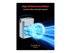 Enfriador de Aire Portátil, SucceBuy 4 en 1 Acondicionador de Aire Portátil con Tanque de Agua de 700 mL