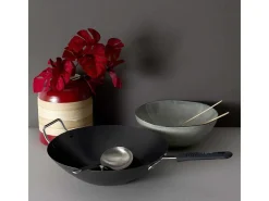 Ensaladera de gres gris 3 L Au grès du temps