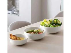 Ensaladera de porcelana blanco D26.5 cm, Afina