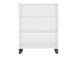 Estantería blanca brillante 69,5x32,5x90 cm