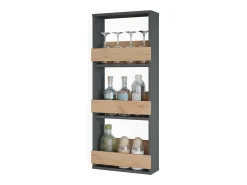 Estantería de pared oro power roble/antracita 40x15.1x98 repose