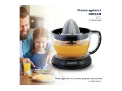 Exprimidor eléctrico Arthur Martin AMPA07 700 ml con 2 conos y pico vertedor, 40W, piezas aptas para lavavajillas