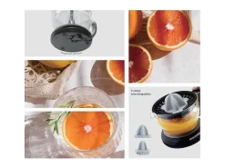 Exprimidor eléctrico Arthur Martin AMPA07 700 ml con 2 conos y pico vertedor, 40W, piezas aptas para lavavajillas