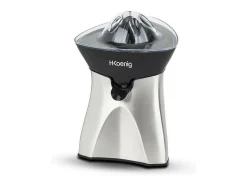 Exprimidor eléctrico de cítricos H.KoeNIG AGR60 de acero inoxidable, 600W con función de 'servicio directo'