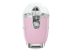 Exprimidor SMEG 70W Rosa Retro Años 50 con Cono Inoxidable Reversible y Pico Antigoteo