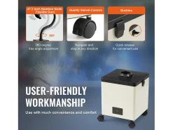 Extractor de Humos SucceBuy de Soldadura 100 W, Filtro de 3 Etapas, Caudal de Aire 240 m³/h, Absorbedor de Humo de Soldar Compacto para Soldadura