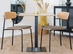 FANO salontafel 70 cm – Licht of zwart hout – Minimalistisch design-Color Negro