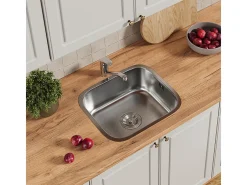 Fregadero acero 39x44x19.5 flova