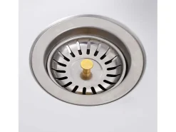 Fregadero de camping individual con grifo de acero inoxidable