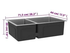 Fregadero de cocina de acero inoxidable