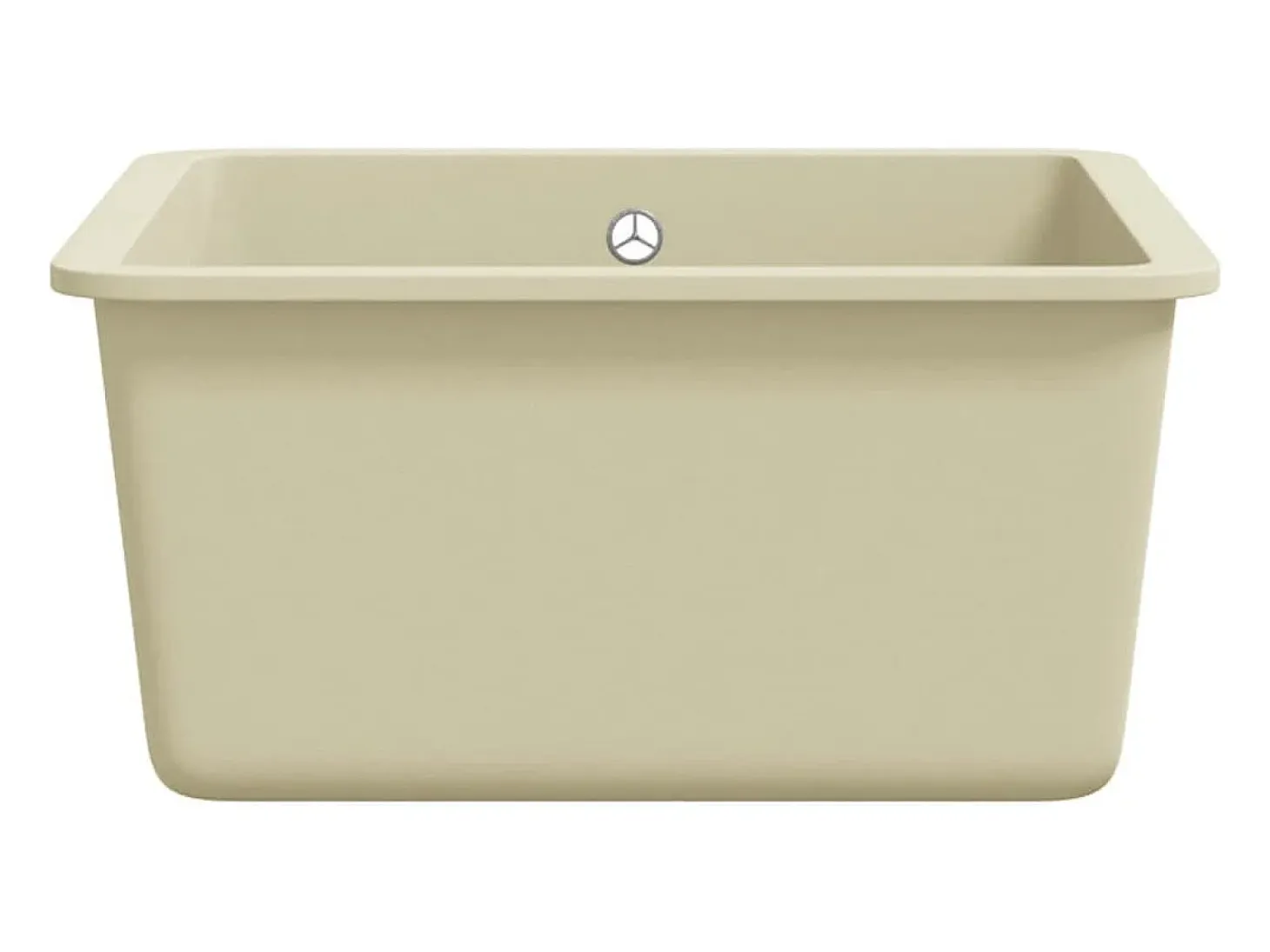 Fregadero de cocina de granito con un seno beige ES376877