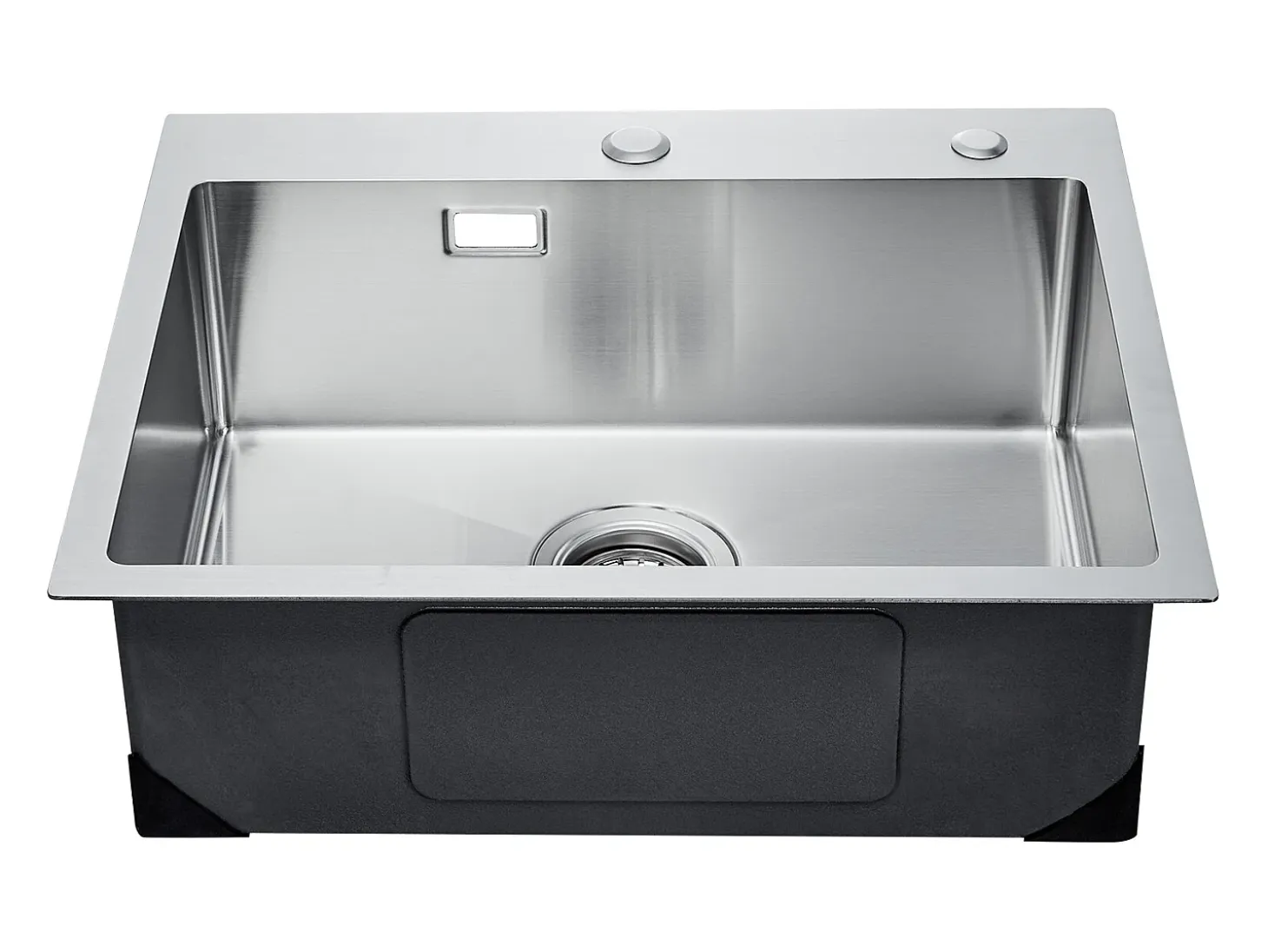 Fregadero de Cocina SucceBuy de Acero Inoxidable 304 de un Seno con Montaje Superior, 55 cm